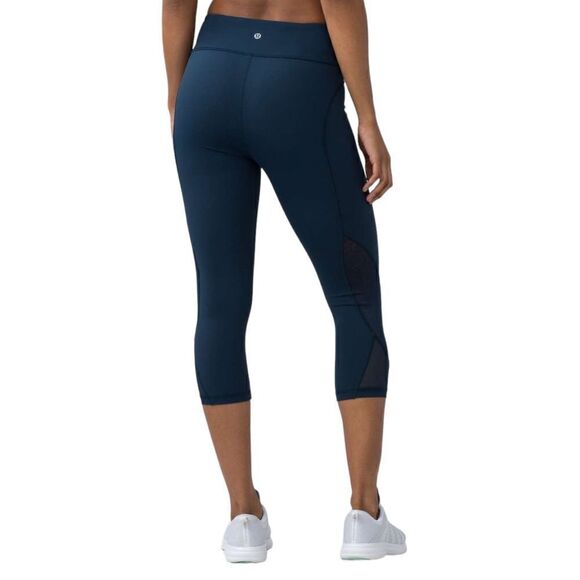 Lululemon Twist & Train Crop Legging 19” Jaded Size 4 - Picture 4 of 12